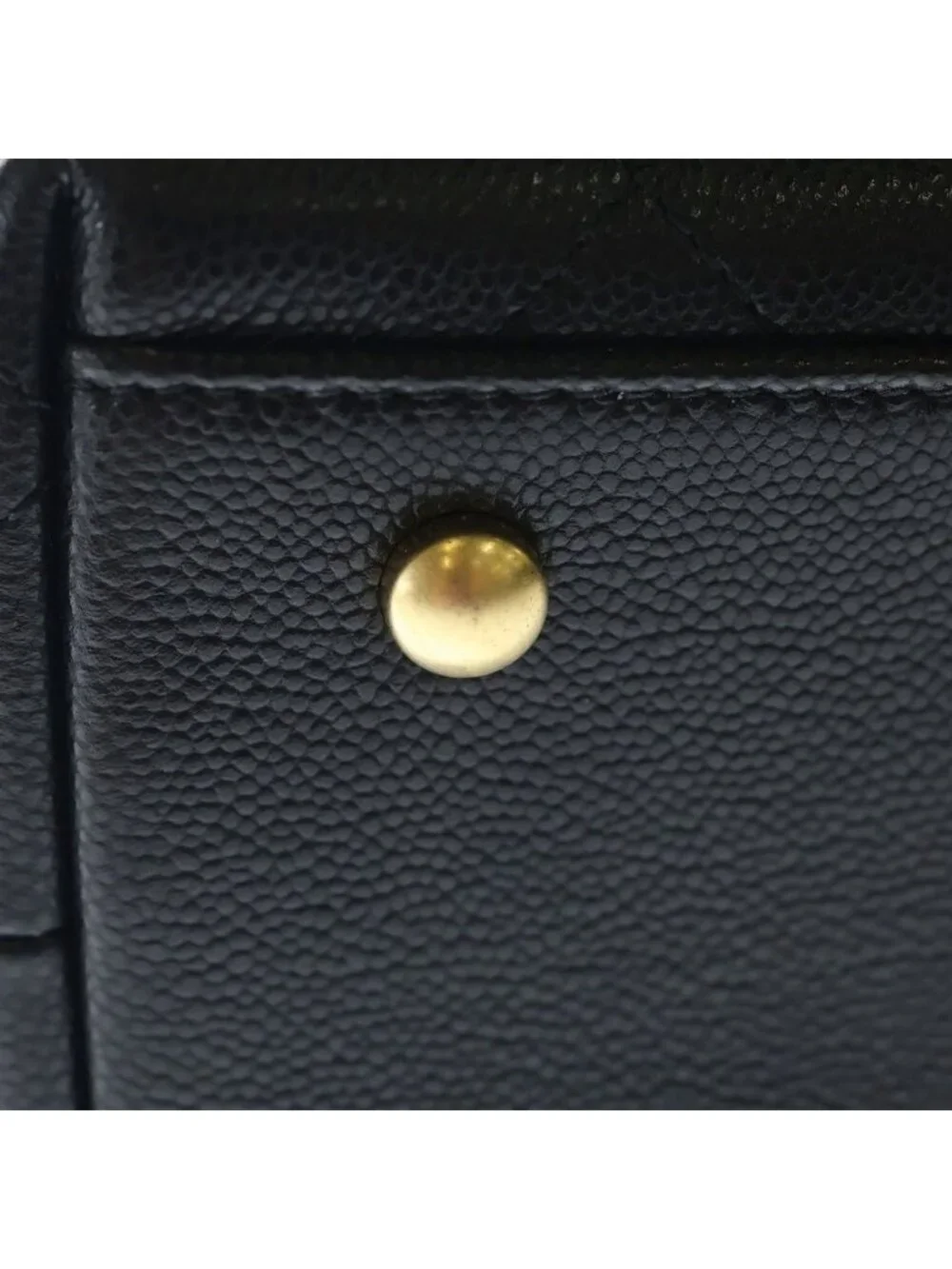 Chanel Quilted Classic Shopping Handbag Tote Shoulder Bag Black Caviar Leather
